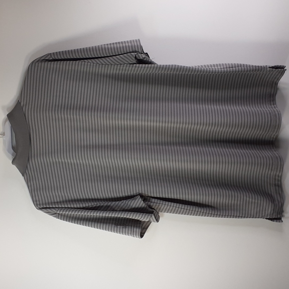 PGA Tour Air Flux Men's Polo Shirt XL  Gray Stripe Style PR4755 - Picture 4 of 12